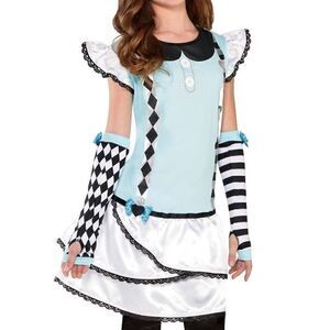 Storybook Dark Alice Tunic Top Child Costume CosPlay Wonderland Sz M/L Up to 14